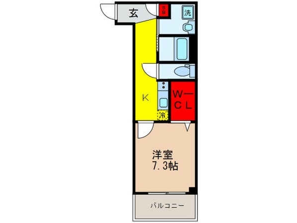 アルバス関大前の物件間取画像